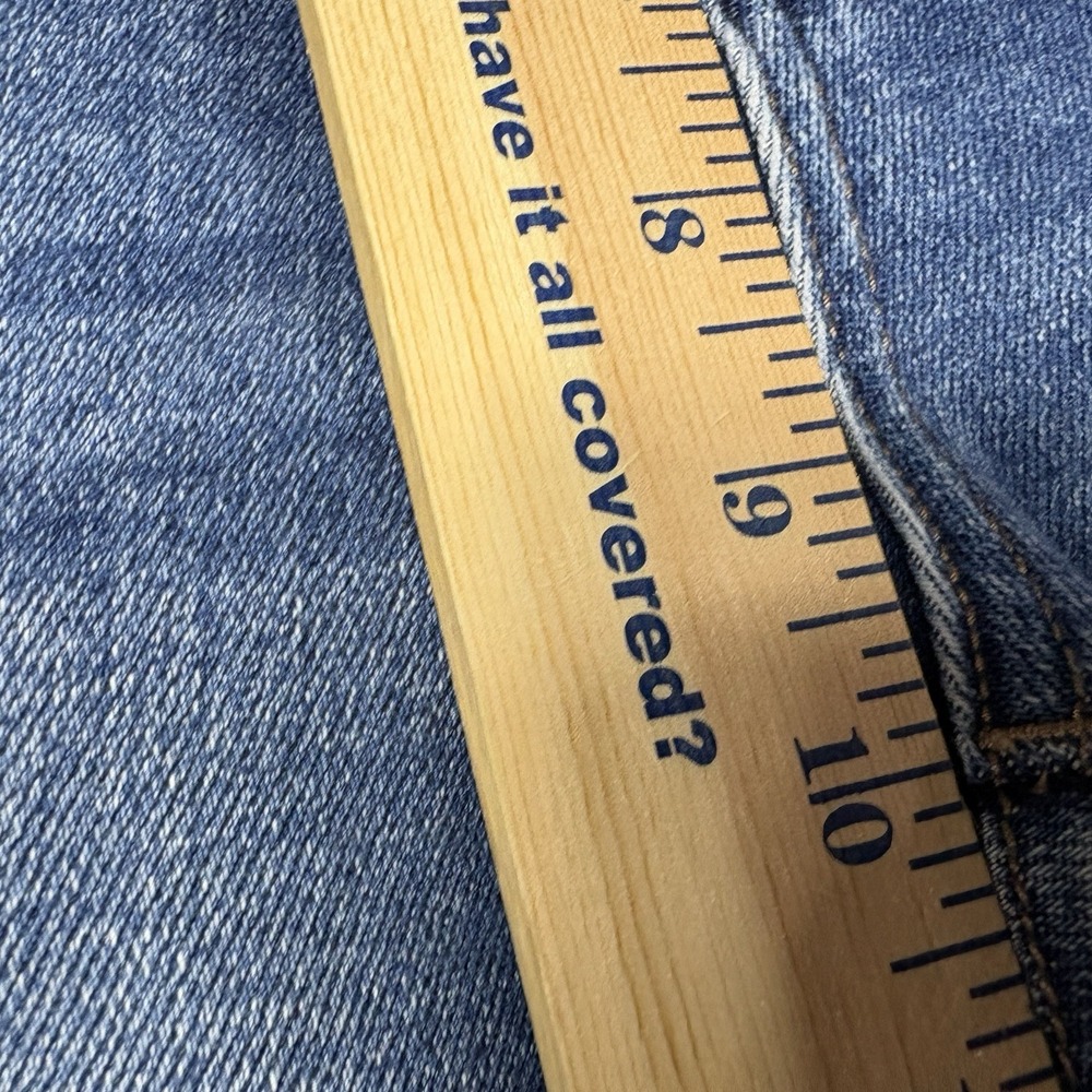 Vervet Size 26 Bella High Rise Distressed Flare Jeans Raw Hem High Rise - Picture 8 of 9